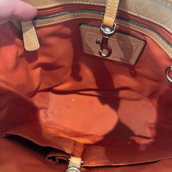 Coach signature canvas and leather city tote shoulder bucket bag - Picture 4 of 12